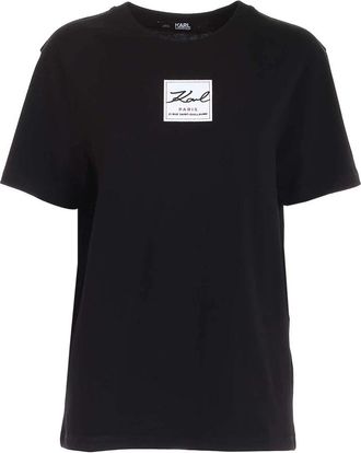 Karl Lagerfeld Logo T-Shirt Upgrade - Heren - T-shirts - Zwart - XL - Katoen - Tops
