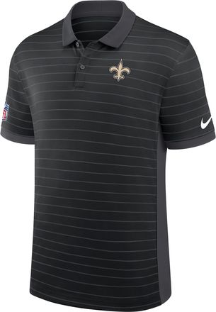 Nike New Orleans Saints Sideline Victory Stripe Nike Mens Dri-FIT NFL Polo in Black | 03BG166N7W-RPE