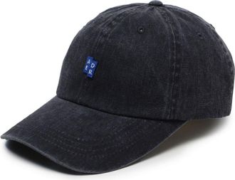 Ader Error logo-patch denim cap - unisex - Cotton - M - Black