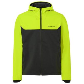 Vaude Qimsa Hooded Softshell Jacket II Velojacke f&uuml;r Herren | gr&uuml;n/schwarz