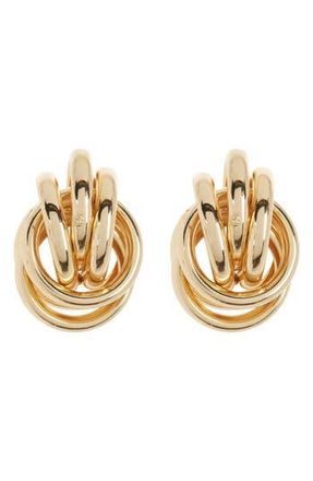Eye Candy Los Angeles Sophia Big Stud Earrings in Gold at Nordstrom Rack
