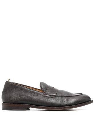 Officine Creative Airto leather penny loafers - Brown