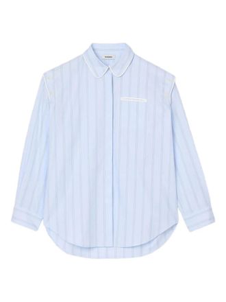 Sandro striped shirt - women - Fabric - 1 - Blue