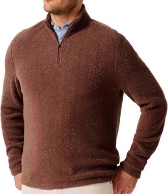 Johnnie-O Dion 1/4 Zip Sweater In Mushroom