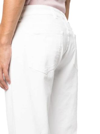 Eleventy Stretch-Cotton Tapered Jeans - White