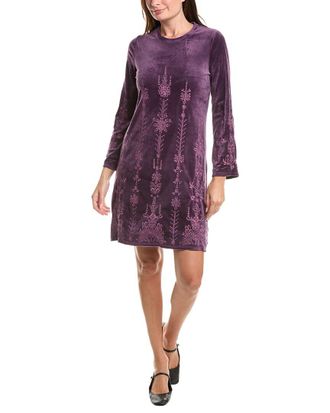 Johnny Was Bounce Velour Kimono Sleeve Mini Dress