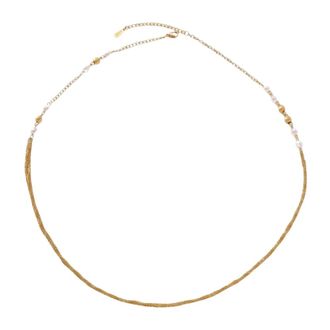 Dansk Copenhagen Linnea Lange Ketting - Dames - Accessoires - Grijs - Maat: ONE Size Satijn