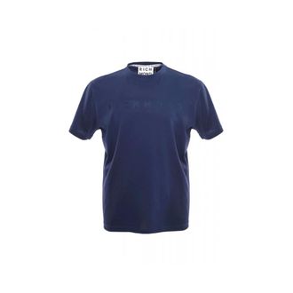 John Richmond Heren, Tops, Blauw, Maat: XL Katoen