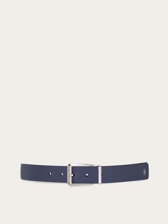Ferragamo Men Reversible and adjustable belt Blue