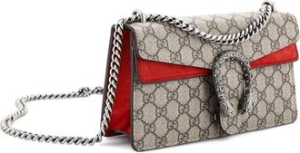 Gucci Dionysus Bag GG Coated Canvas with Crystal Embellished Metal Small shoulder bag - Bruin