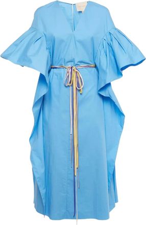Roksanda Ilincic Abito con ruches - Blu