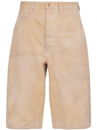 Maison Margiela Shorts a vita alta - Toni neutri