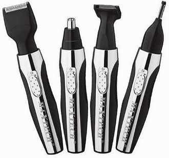 Trade Shop Trade Shop - Rasoio Rifinitore Trimmer Per Peli Naso Orecchie Sopracciglia 4x1 Uomo Rif-na008