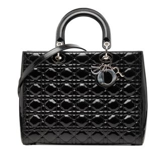 Dior Pre-owned Dior Large Patent Cannage Lady Dior Ladies EL12O2F52O6W2T77