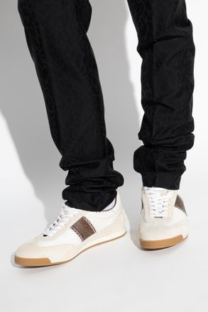 Etro Sports Shoes With Logo, Mens, Cream