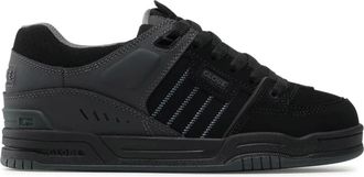 Globe Su&egrave;de Veterschoen met Leren Inzetstukken - Heren - Sneakers - Zwart - 41 EU - Su&egrave;de - Schoenen