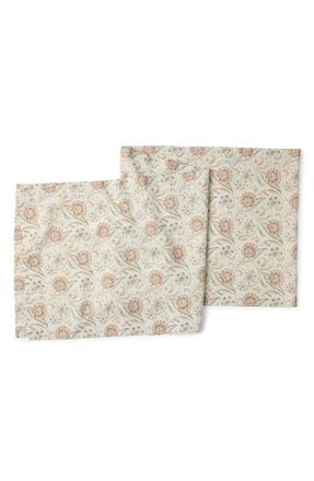 Coyuchi Coral Bell Table Runner in Seafoam/garnet at Nordstrom