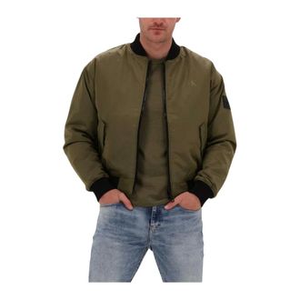 Calvin Klein Jassen, Heren, Groen, S, Reversible Bomberjack