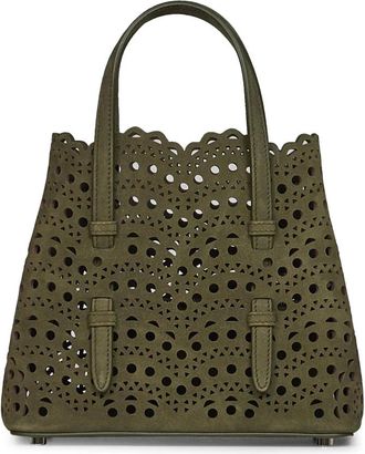 Alaia Mina 20 Bag - female - Ala&iuml;a - Handbags - Green - ONE SIZE - Bags