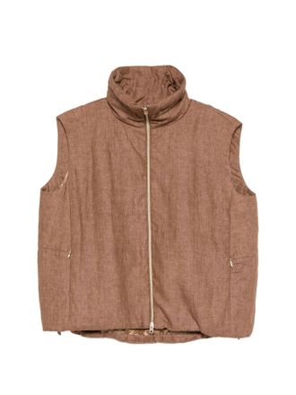 Herno nylon vest met ritssluiting