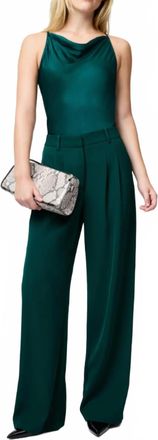 French Connection Harrie Suiting Trouser In Evergreen