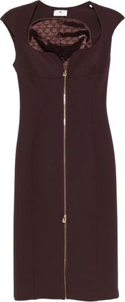 Elisabetta Franchi Zip-up Midi Dress