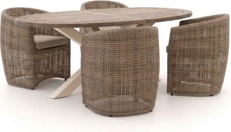 Intenso Furniture Intenso Marecchia/ROUGH-Y Ellips 200cm dining tuinset 5-delig