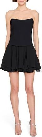 Amanda Uprichard Airess Strapess Minidress in Black at Nordstrom Rack, Size X-Large