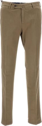 PT01 Straight-Leg Cotton Trousers With Unfinished Hem And Clean Design