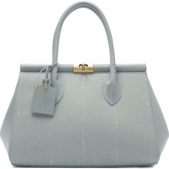 Arezzo Large Morgan Leather Tote in Glacier Blue at Nordstrom