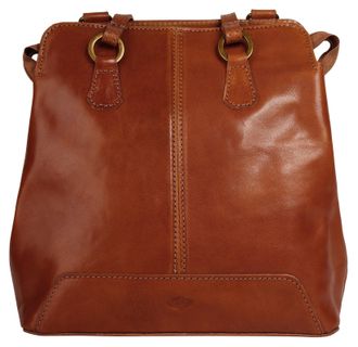 Pik&eacute; Cityrucksack PIK&Eacute;, Damen, Gr. B/H/T: 26cm x 26cm x 10cm, onesize, braun, Leder, Rindsleder, Rucks&auml;cke Cityrucksack, echt Leder, Made in Italy