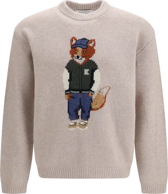 Maison Kitsun&eacute; Dressed Fox Sweater - Beige