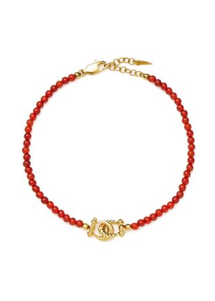 Missoma Lunar New Year Horseshoe Beaded Bracelet - Gold - M