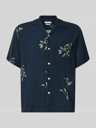 Selected Regular Fit Freizeithemd aus reiner Viskose Modell TERRY in Marine, Gr&ouml;&szlig;e XXL