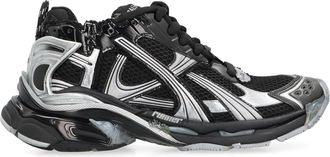 Balenciaga Mesh and Polyurethane Runner Sneaker - Black