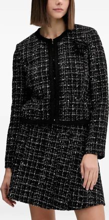 HUGO BOSS Rosette tweed jack - Zwart