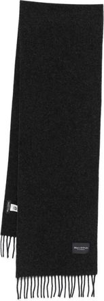 Marc O'Polo Sciarpa in lana con frange - Grigio