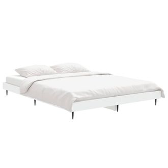 Berkfield Home Durable Bed Frame White 140x190 cm Engineered Wood