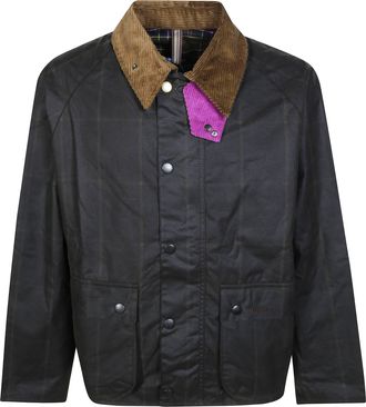 Barbour X Paul Smith Transp Wdw Dark Waxed Cropped Jacket