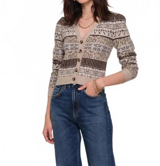 Heartloom Ruta Cardigan In Beige
