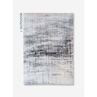 Louis De Poortere GRIFF DESIGN - TAPPETO MODERNO MAD MEN - Prodotto in Belgio - Rifinito a mano - Antiscivolo naturale - 85% cotone - 15% poliestere - Metro bianco e