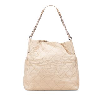 Chanel Gequilted Hobo Tas met Kettingriem