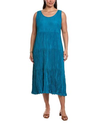 Eileen Fisher Eileen Fisher Pleated Silk Flare Dress