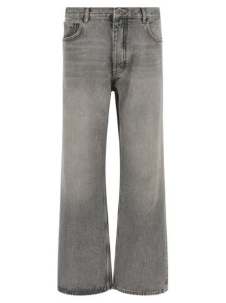 Off-white Grey Relaxed Mid Rise Jeans