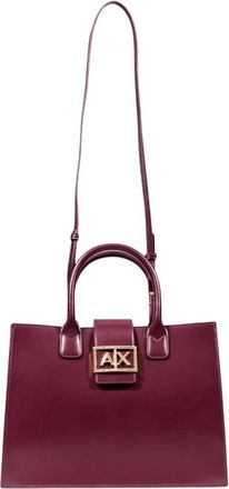 A|X Armani Exchange Handtas met schouderriem en binnenzakken - Dames - Handtassen - Rood - ONE Size - Polyester - Tassen