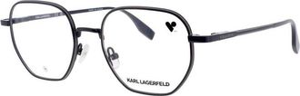 Karl Lagerfeld Unisex Blue Cat Eye Eyeglass Frames Kl351