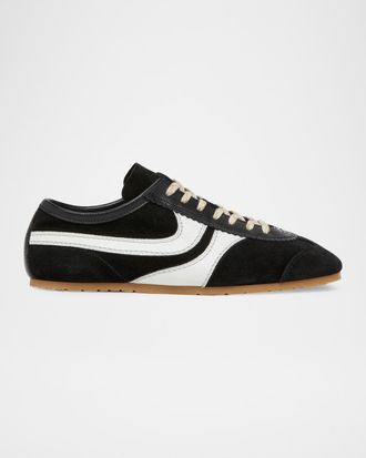 Dries Van Noten Men & apos;s Mosaicon T-Toe Suede Low-Top Sneakers