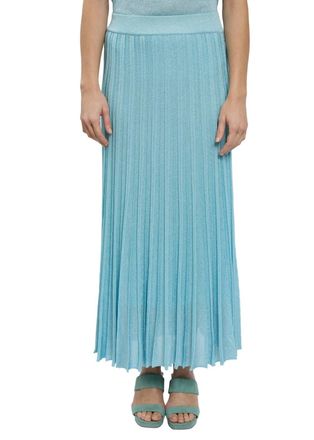 Maison Lurex Womens Gala Lurex Skirt In Blue