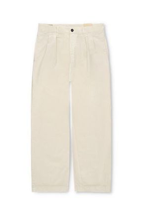 Fortela Newyork Cotton Pleated Trousers in Off White at Nordstrom, Size 34 Eu