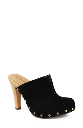 Candie's Chillax Clog in Black Suede at Nordstrom, Size 11